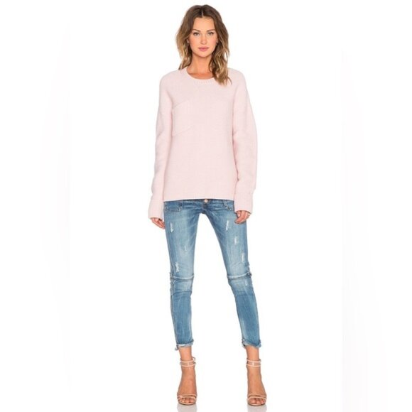 Revolve One Teaspoon Classic Cotton Chunky Knit Sweater Gray Oversized Size S - Picture 4 of 16